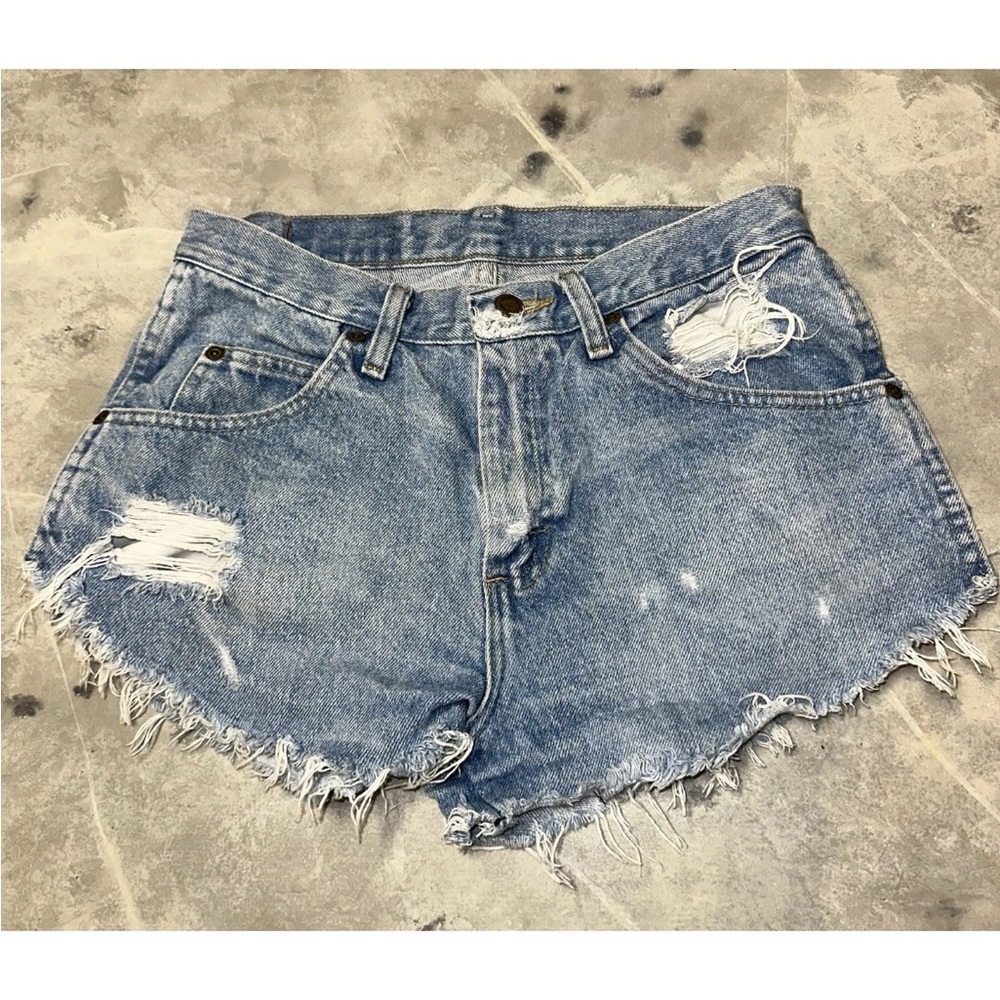 Wrangler Blue Vintage-Style Jean Shorts